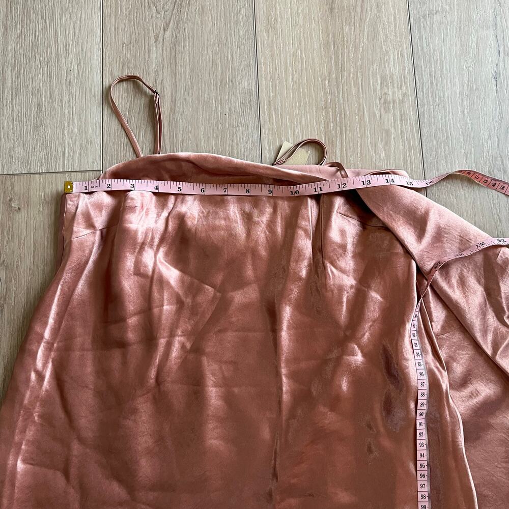 Banana Republic Heritage Collection Blush Side Ruffle Slip Dress Sz XS - Picture 7 of 8